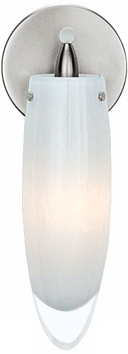 LBL Icicle Nickel Opal Glass 11 1/2" High Wall Sconce
