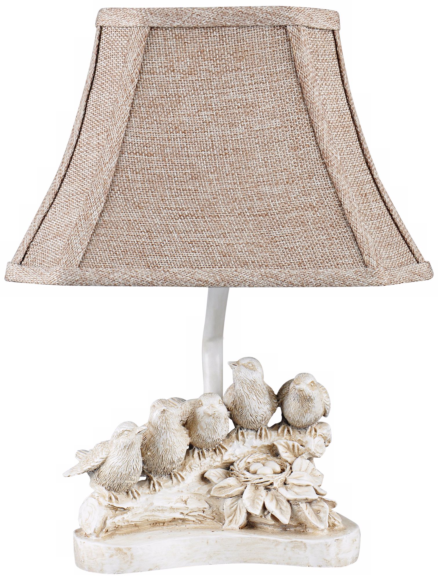 Bird Chorus Antique White Accent Lamp