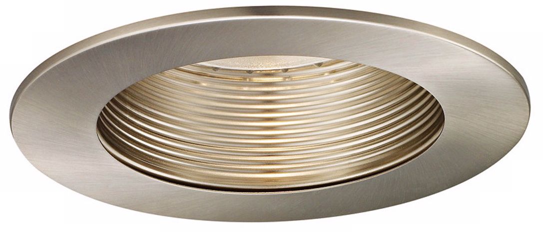 WAC 5" Brushed Nickel Baffle Recessed Light Trim