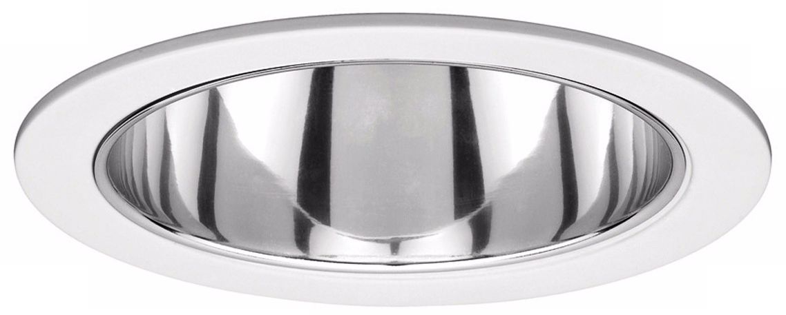 WAC 6" Line Voltage Clear Reflector White Recessed Trim