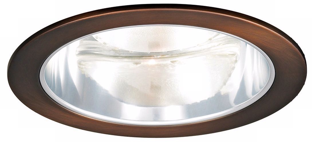 WAC 6" Line Voltage Clear Reflector Copper Recessed Trim