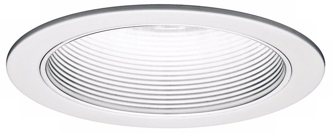 WAC 6" Line Voltage White Baffle Recessed Light Trim