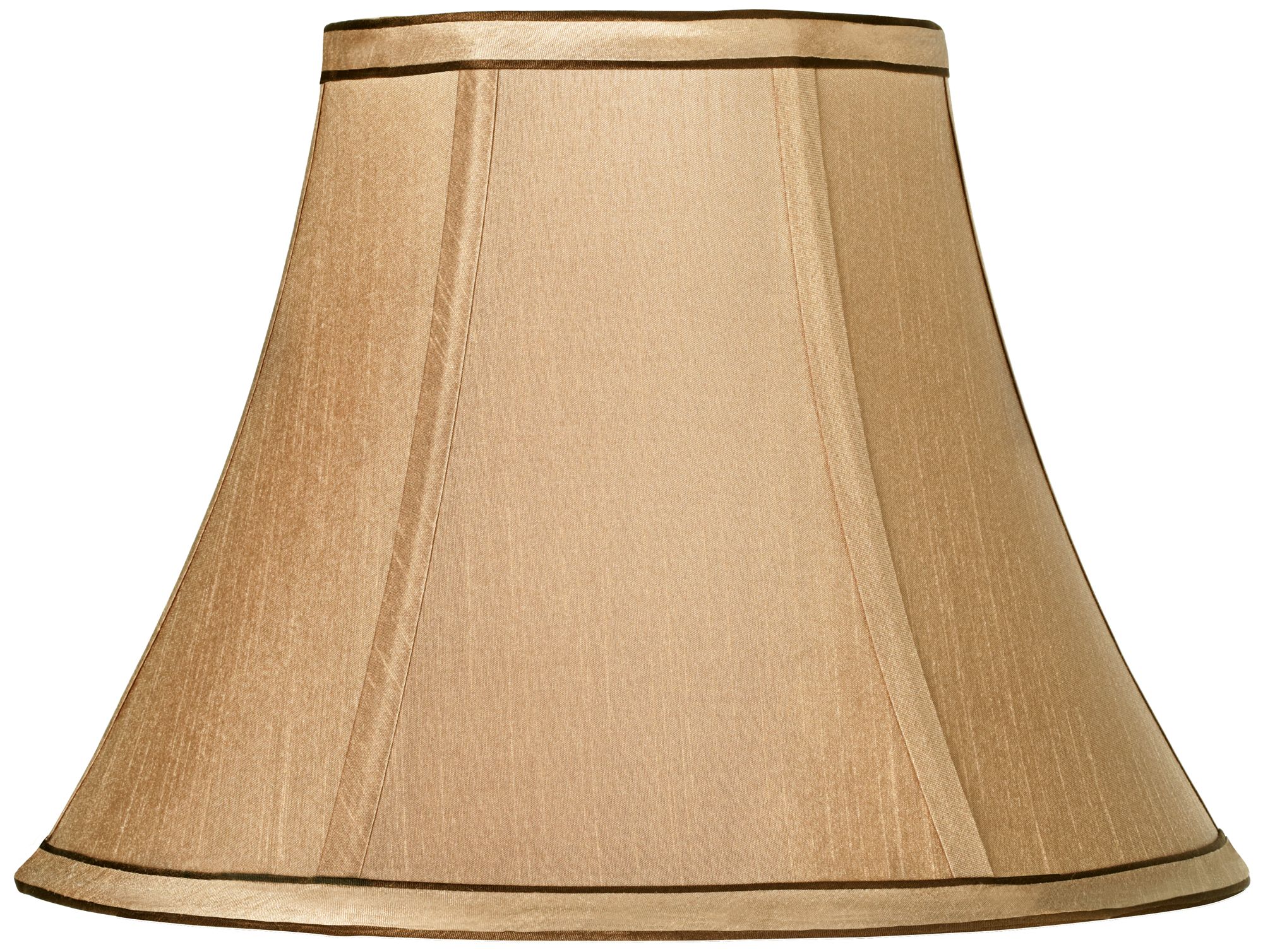Springcrest™ Tan and Brown Trim Bell Shade 6x12x9 (Spider)