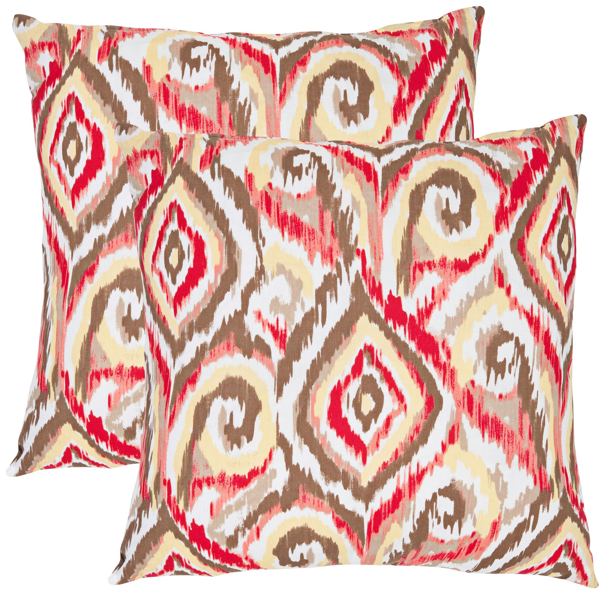 Set of 2 Safavieh Bardot Tribal Ikat Throw Pillows