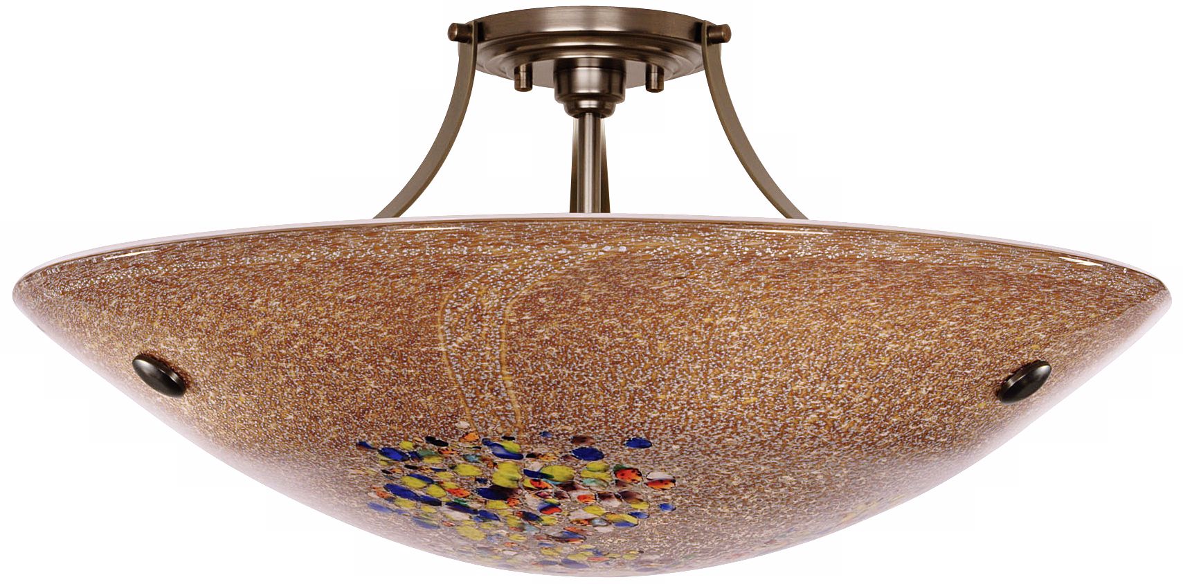 LBL Veneto Grande Mocha Glass 23 1/2" Ceiling Light