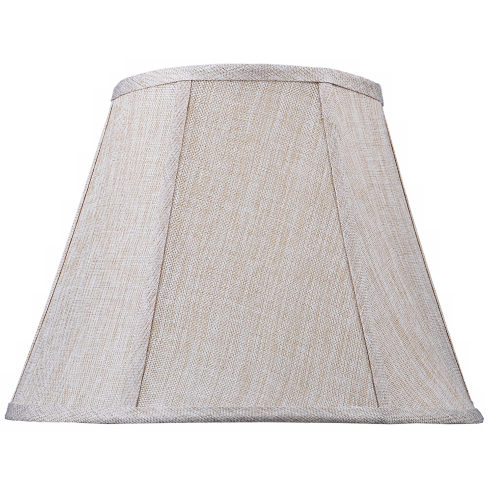 Beige and Cream Weave Lamp Shade 8x14x11 (Spider)   #X6673