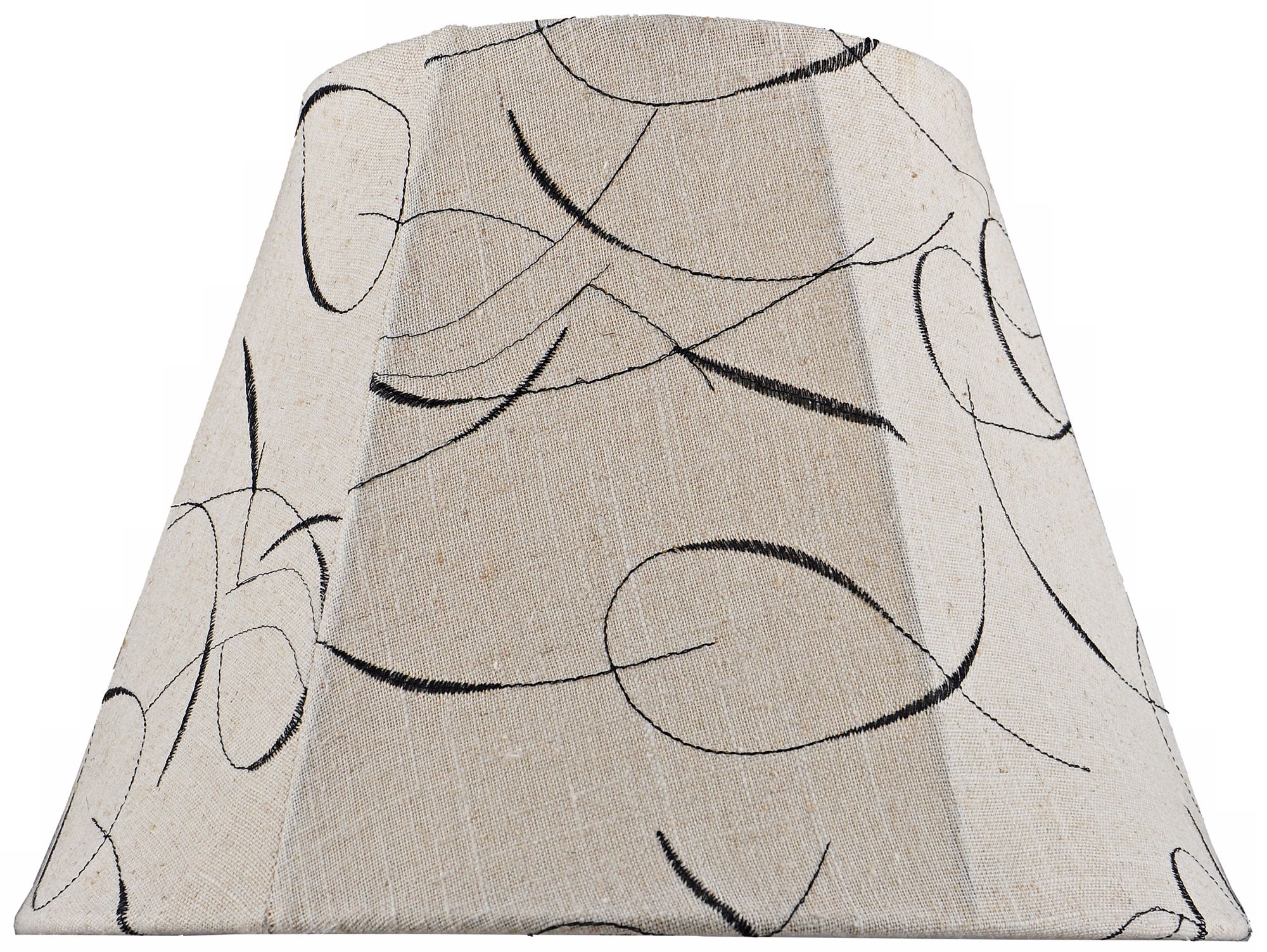 Black Swirl Embroidered Empire Shade 8x14x11 (Spider)
