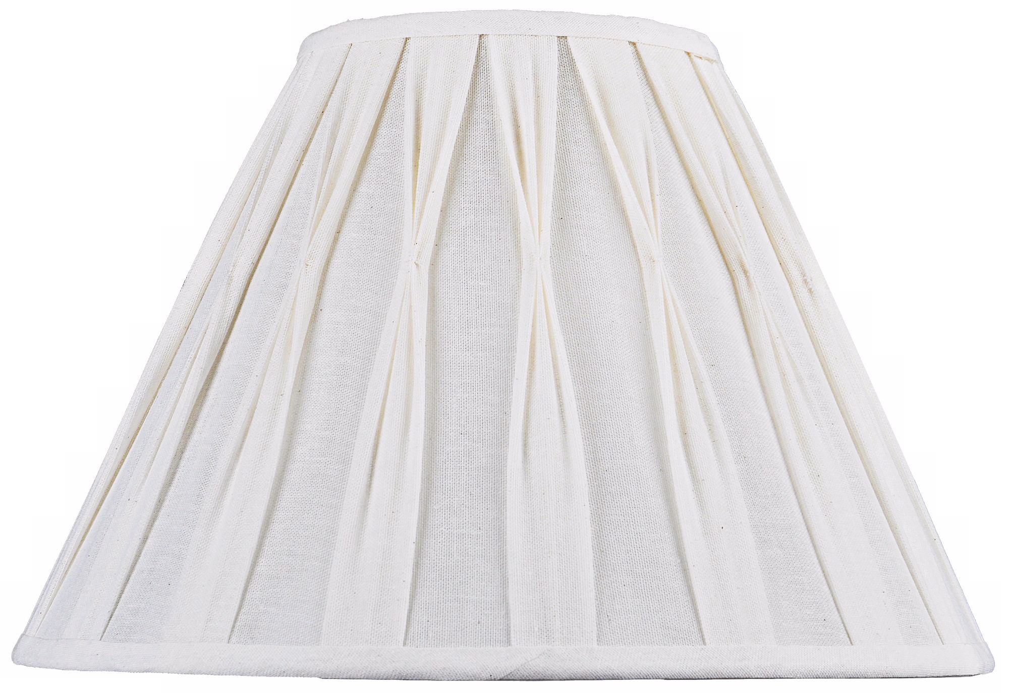 Ivory Pinch Pleat Empire Shade 8x14x11 (Spider)