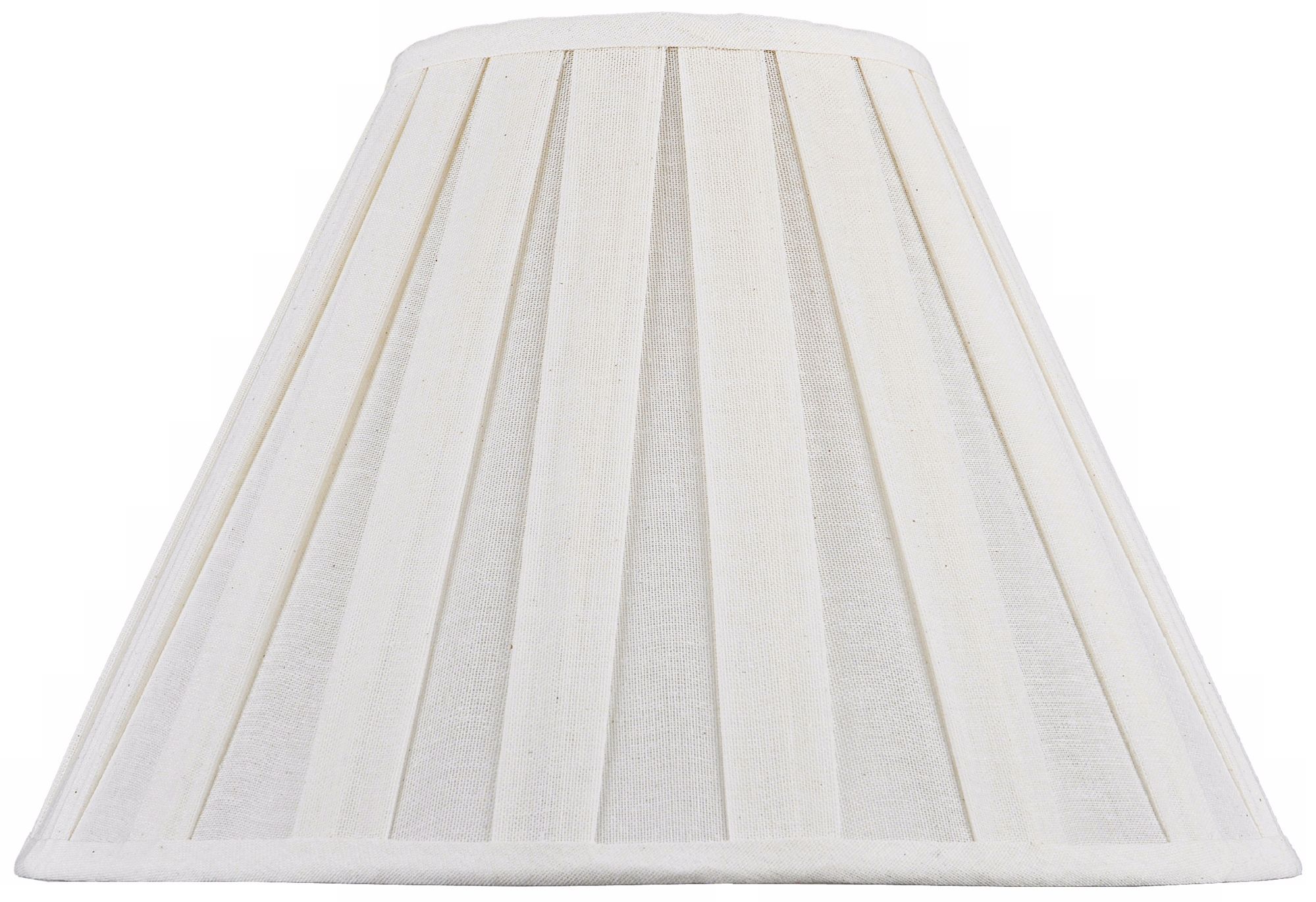 Ivory Box Pleat Empire Shade 6x14x10(Spider)