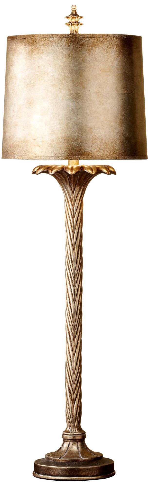 Murray Feiss Keira Silver Leaf Palm Lamp