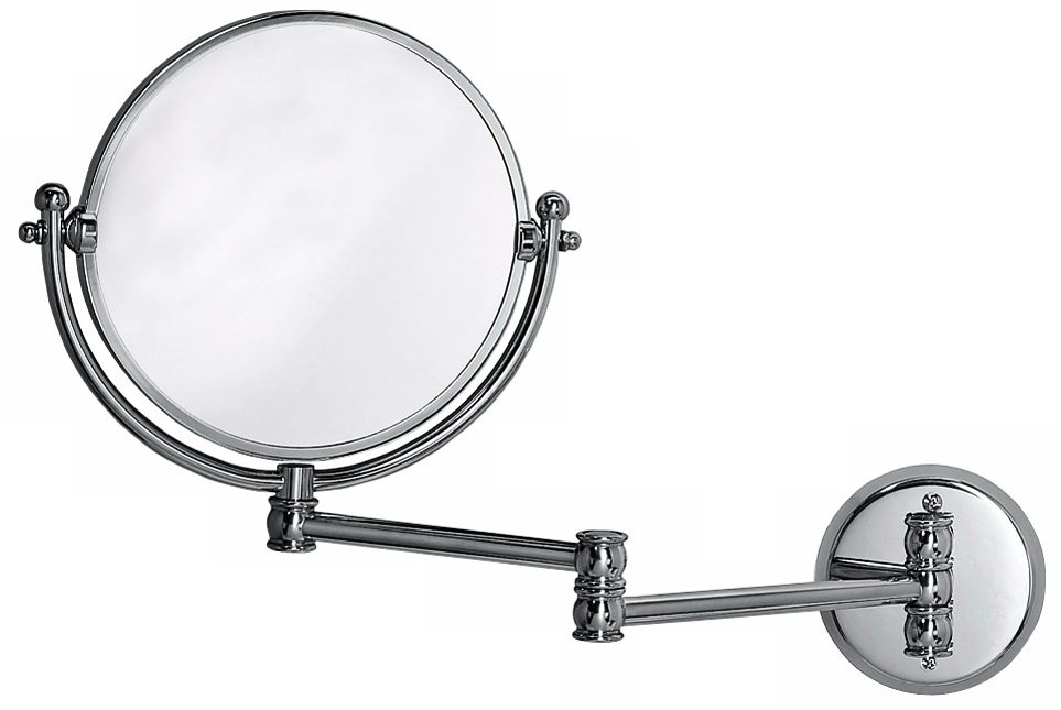 Gatco 19 1/2" Wide Chrome Swing Arm Wall Mirror