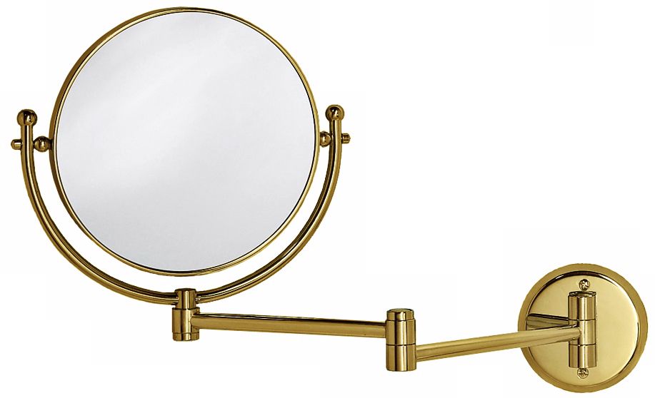 Gatco Brass 19 1/2" Wide Swing Arm Wall Mirror