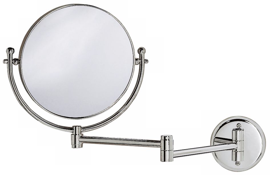Gatco Chrome 19 1/2" Wide Swing Arm Wall Mirror