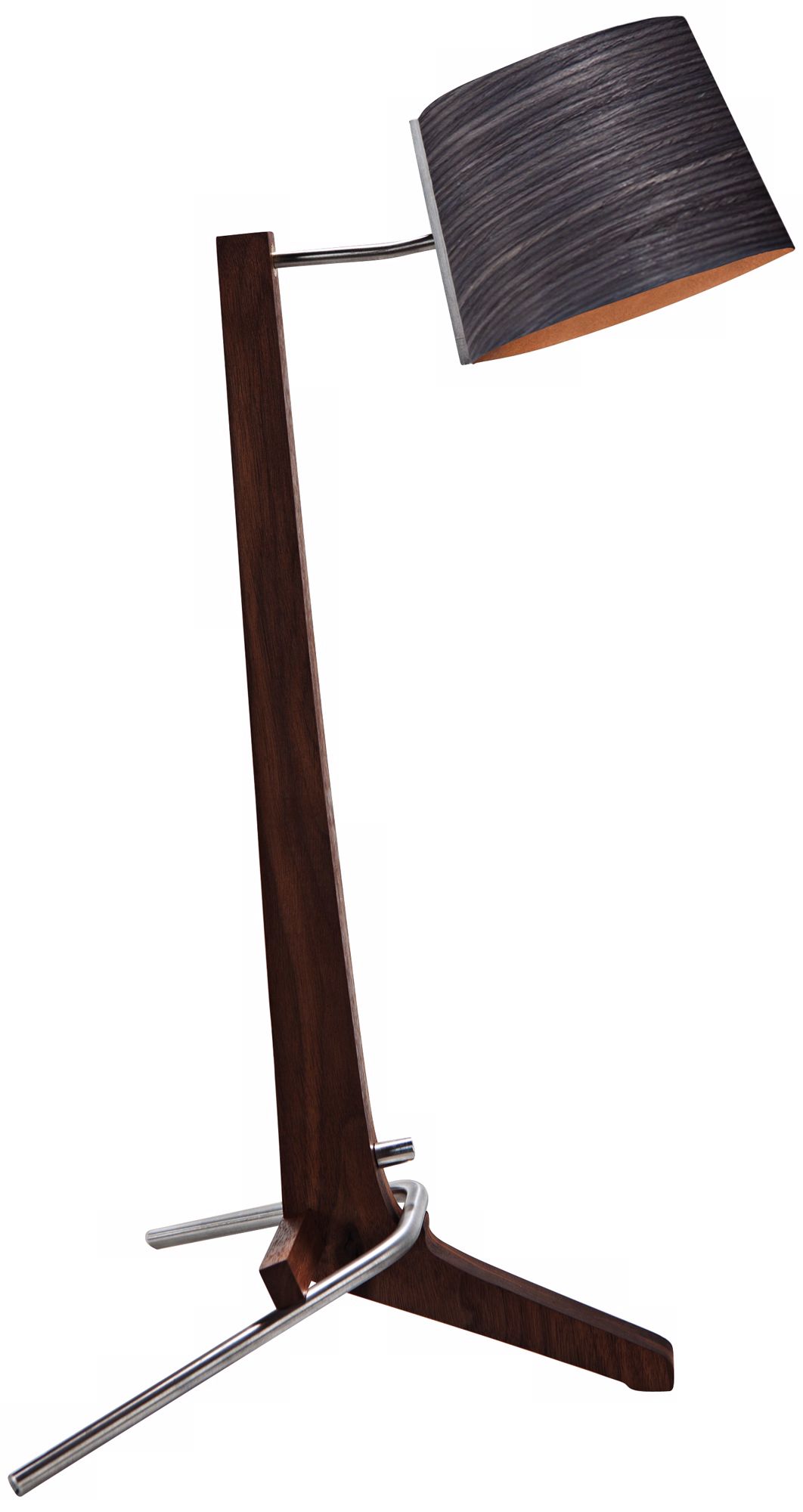 Cerno Silva Black Walnut and Ebony Table Lamp