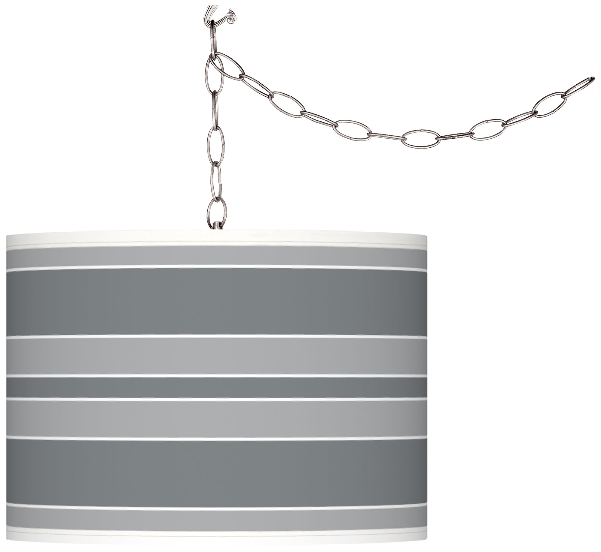 Software Bold Stripe Giclee Glow Plug-In Swag Pendant