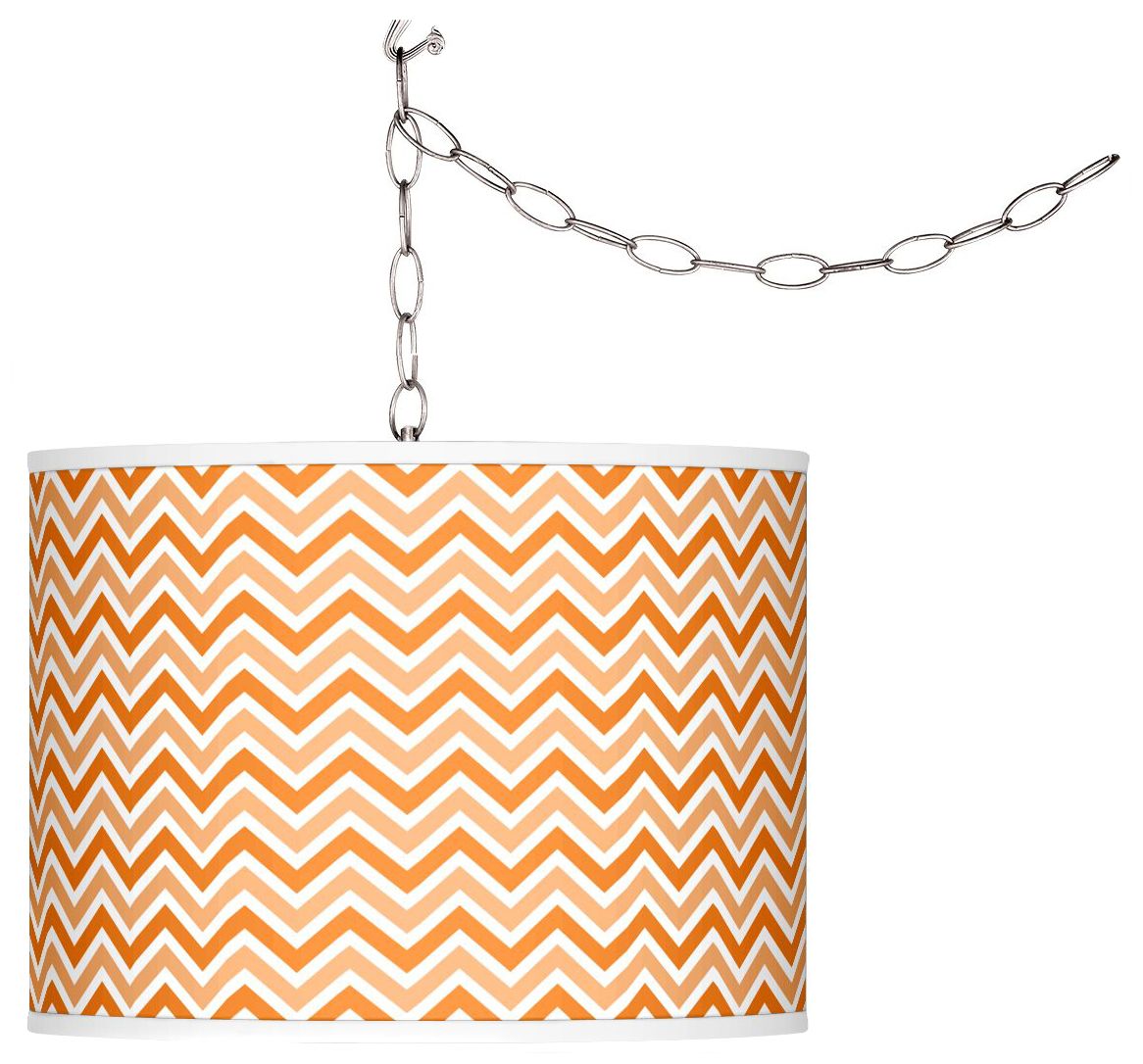 Invigorate Narrow Zig Zag Plug-In Swag Pendant