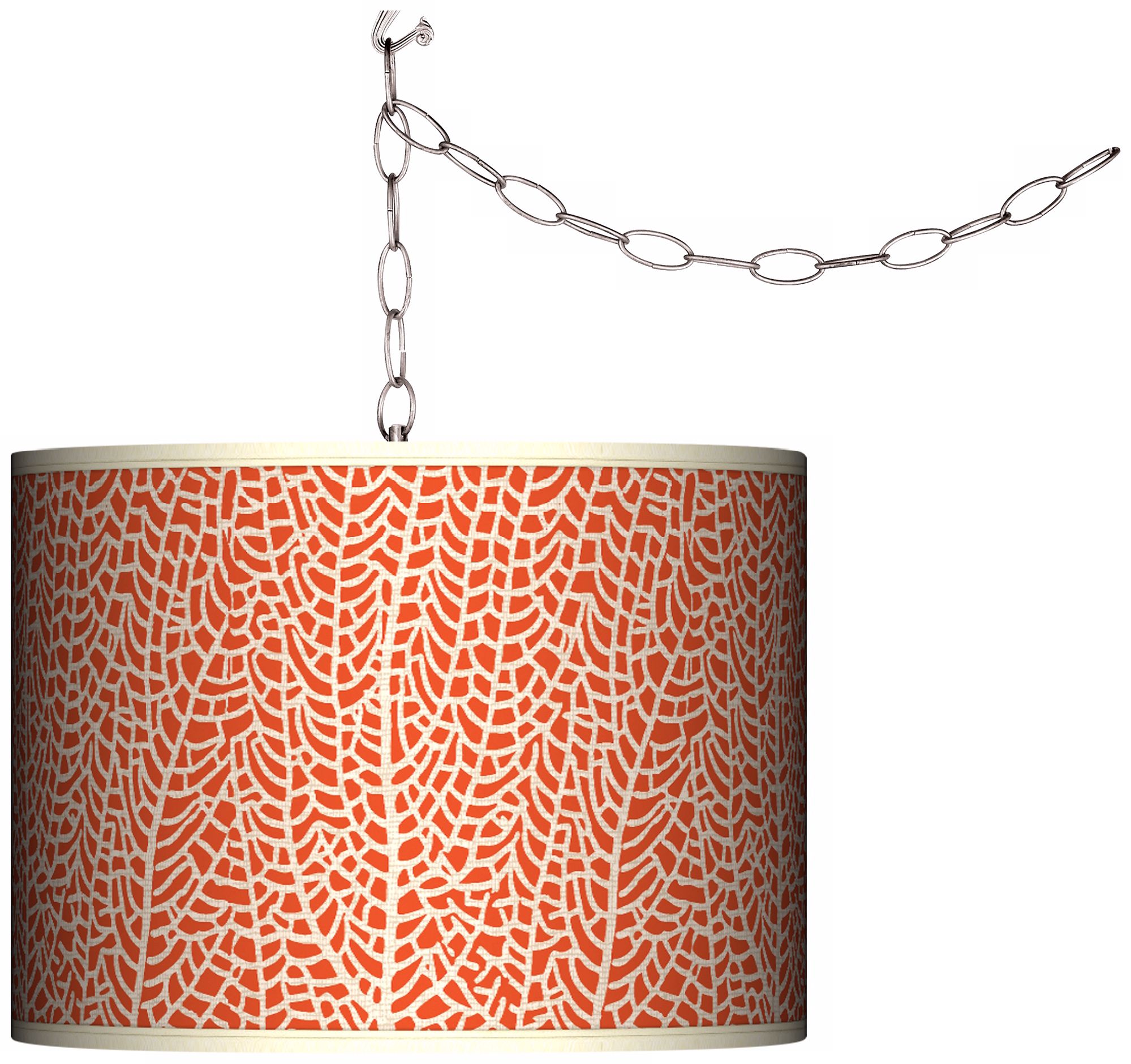 Stacy Garcia Seafan Coral Giclee Glow Plug-In Swag Pendant