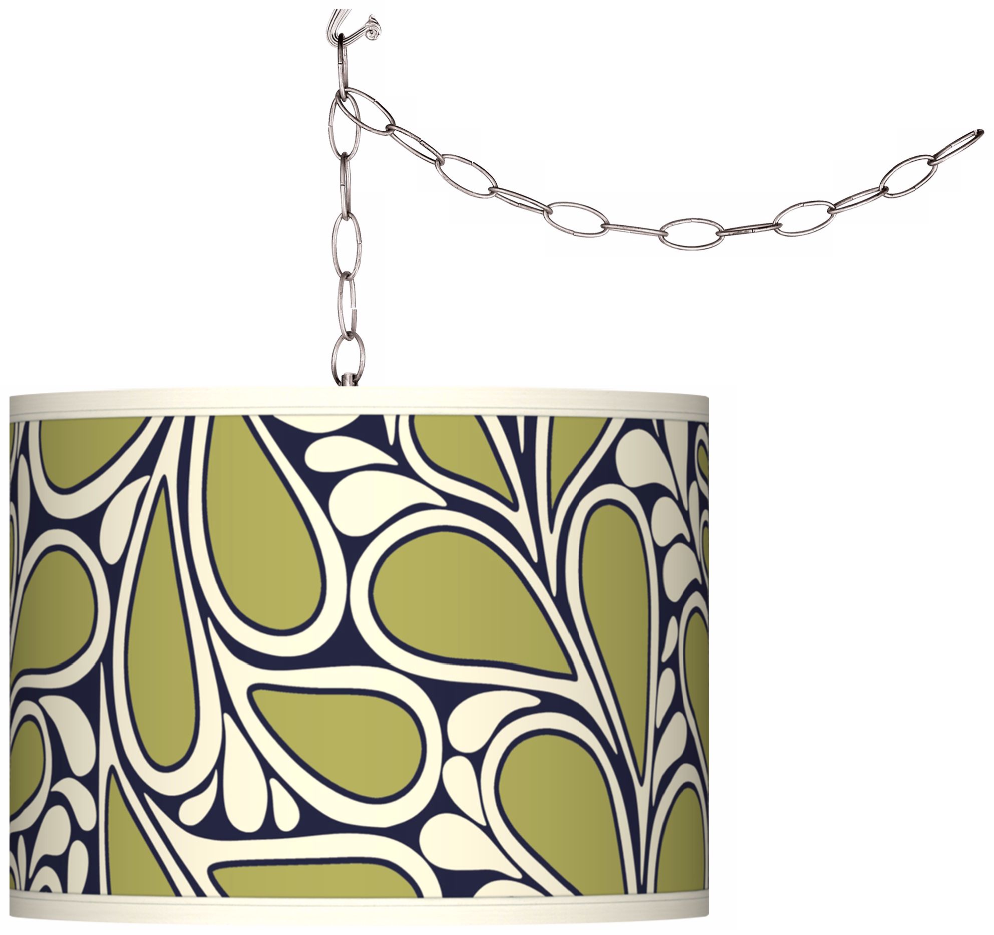 Stacy Garcia Rain Metal Giclee Glow Plug-In Swag Pendant