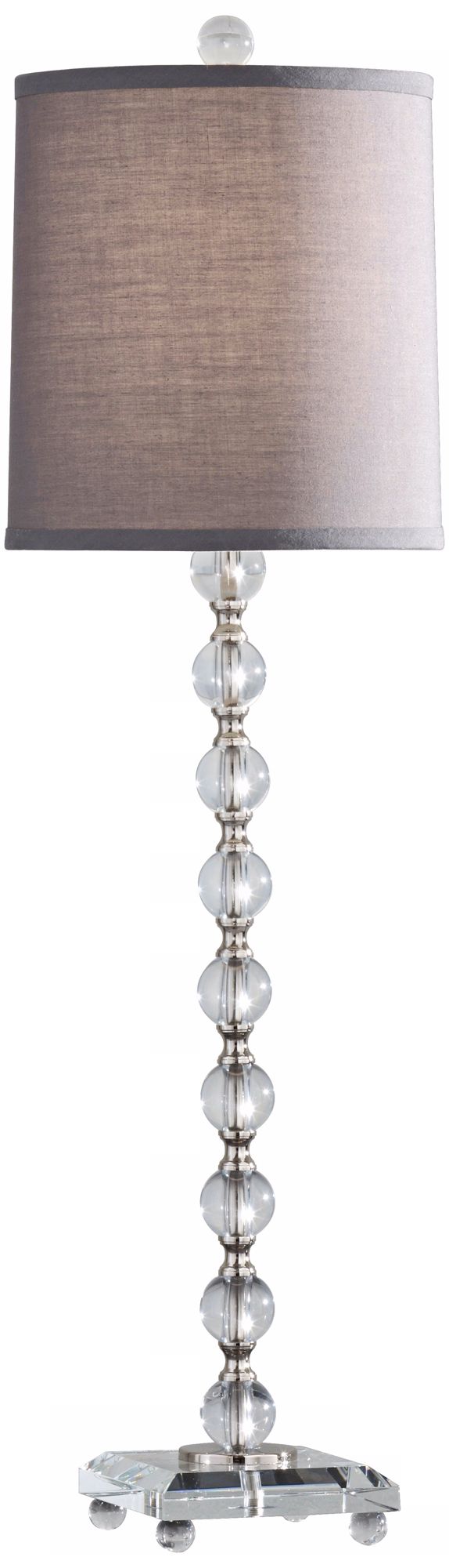 Murray Feiss Pelham Manor Glass and Steel Table Lamp
