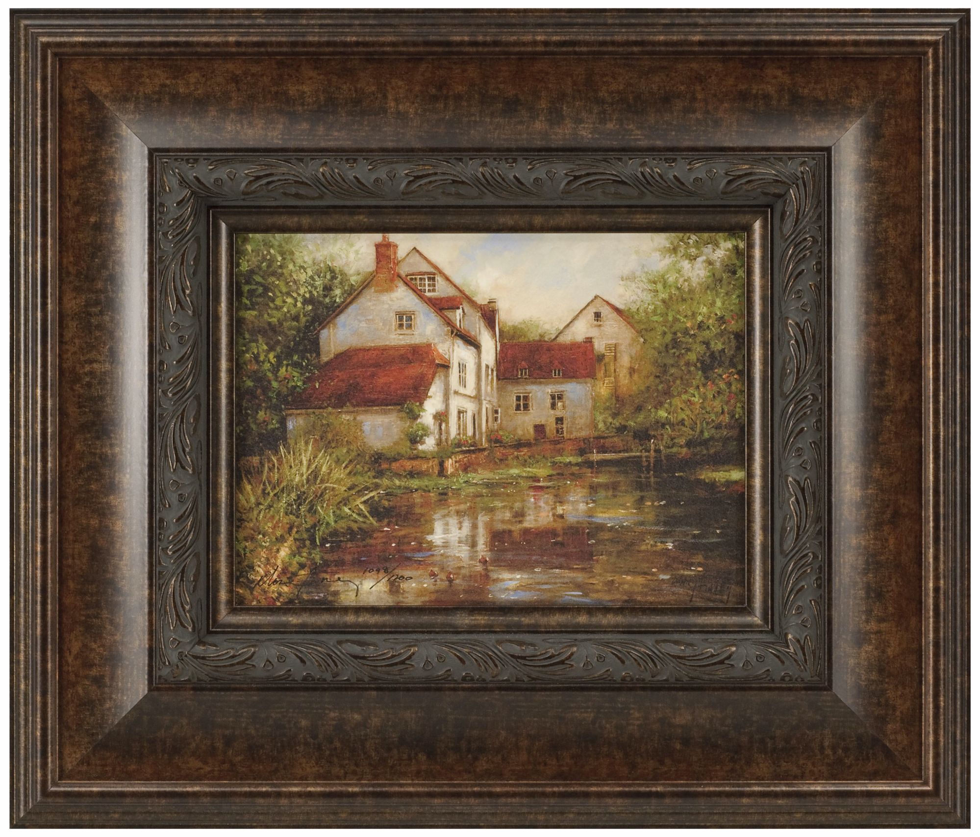 House By the River 21 1/2" Wide Framed Wall Art