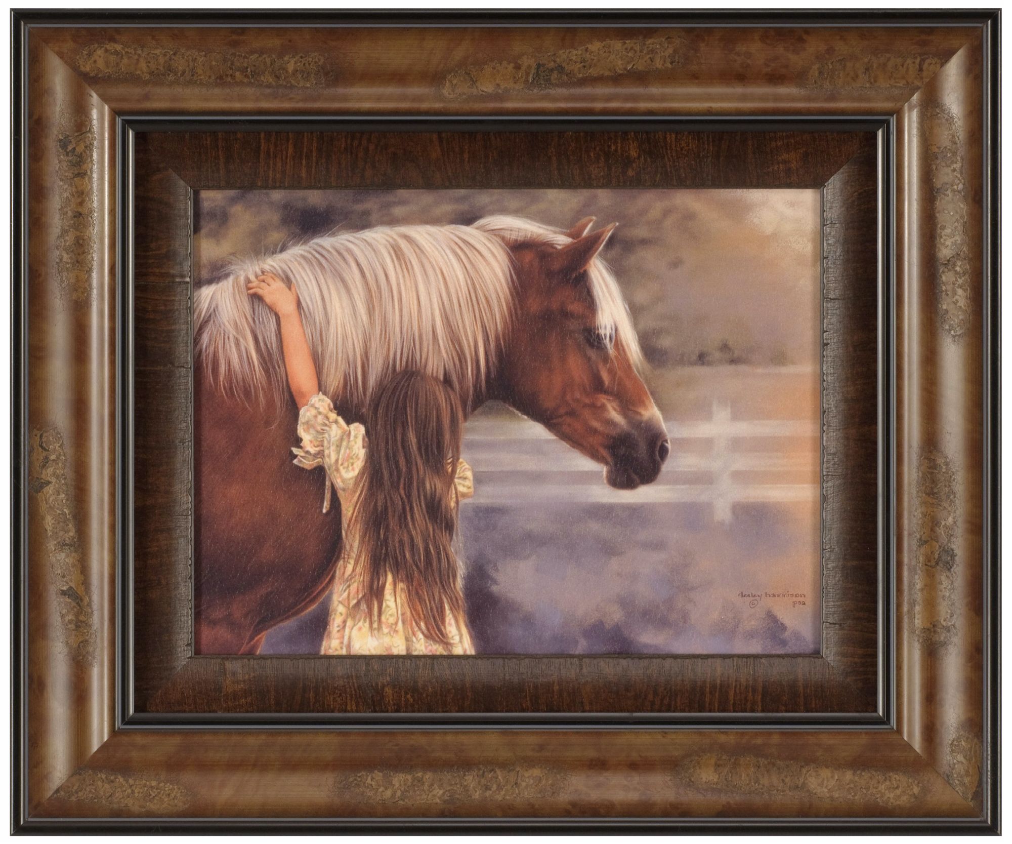 First Love 28" Wide Framed Horse Wall Art