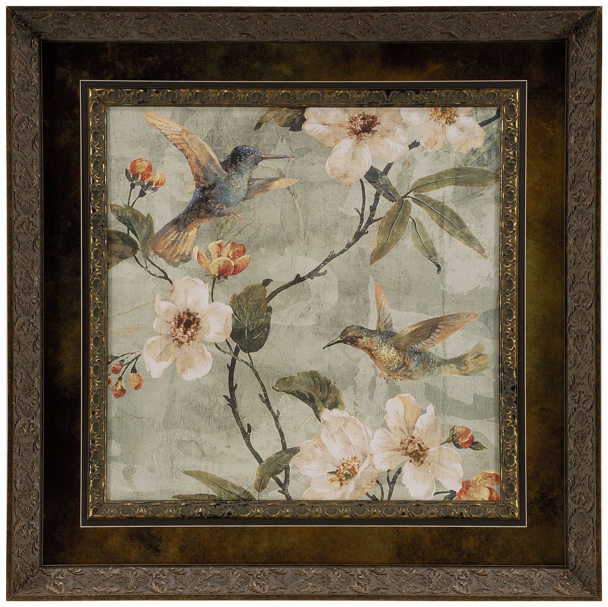 Birds of a Feather II 26 3/4" Square Framed Wall Art