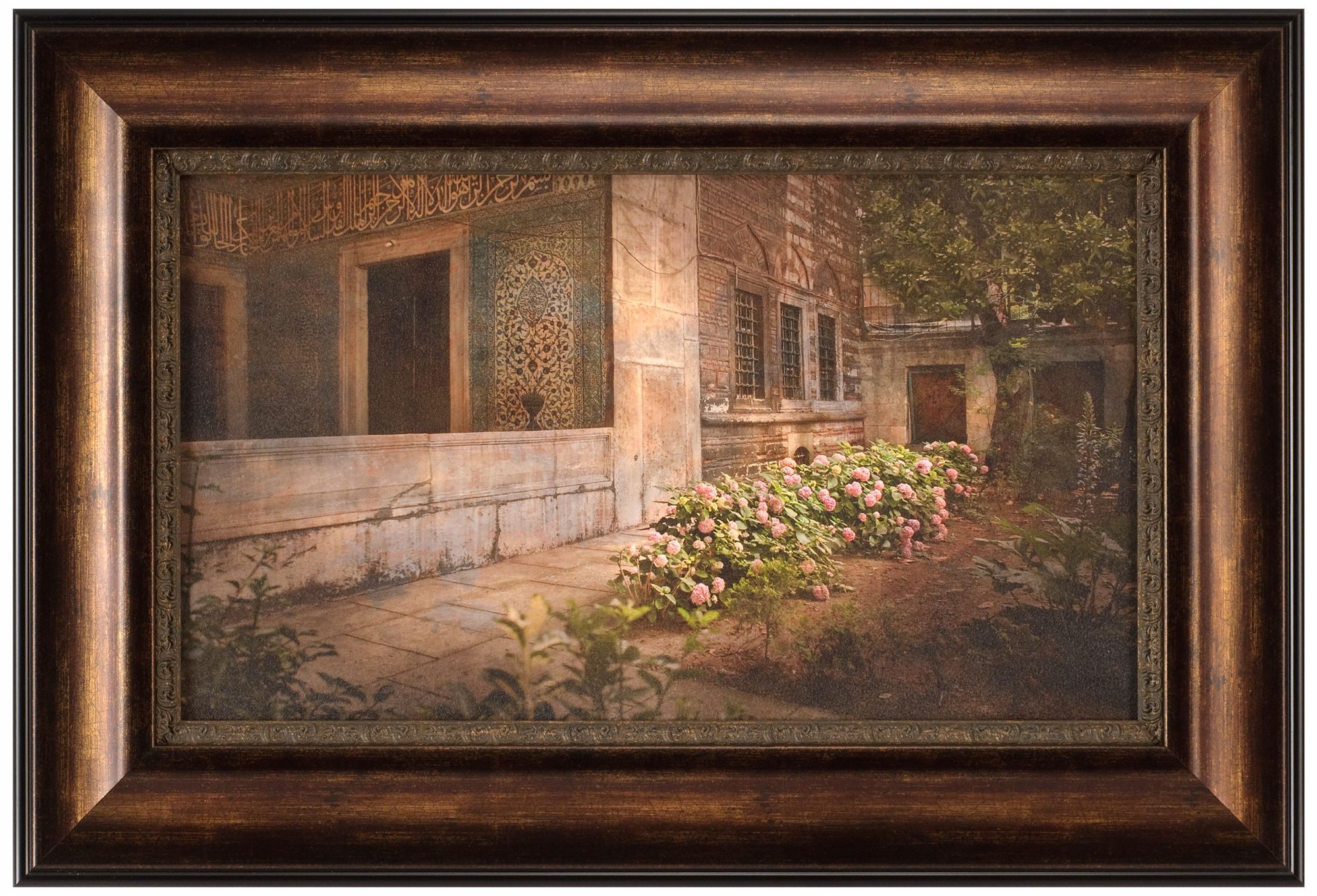 Istanbul Hydrangeas 31 1/2" Wide Framed Wall Art