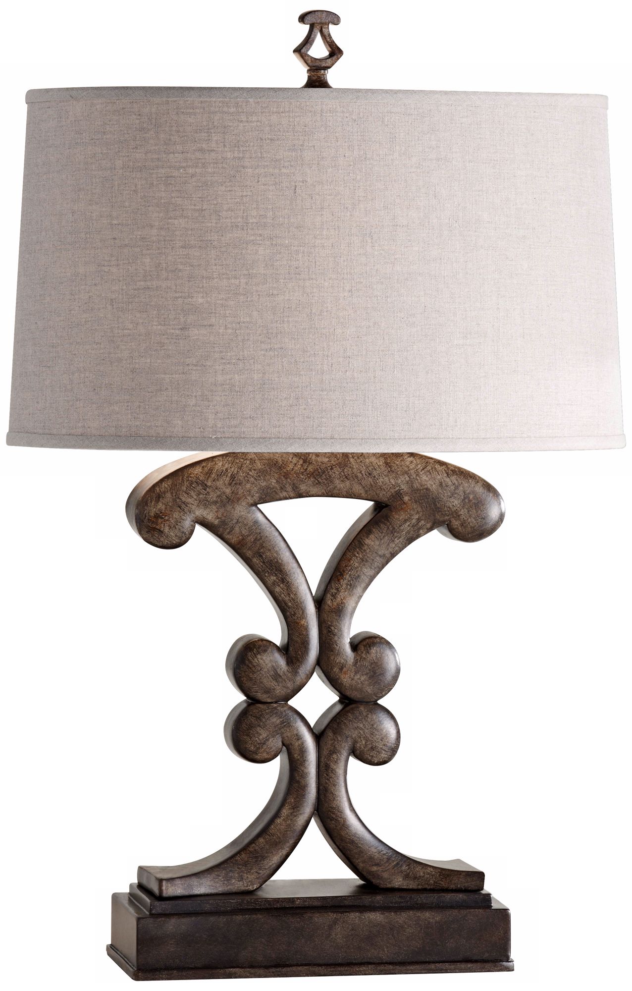 Murray Feiss Westwood Black Scroll Table Lamp