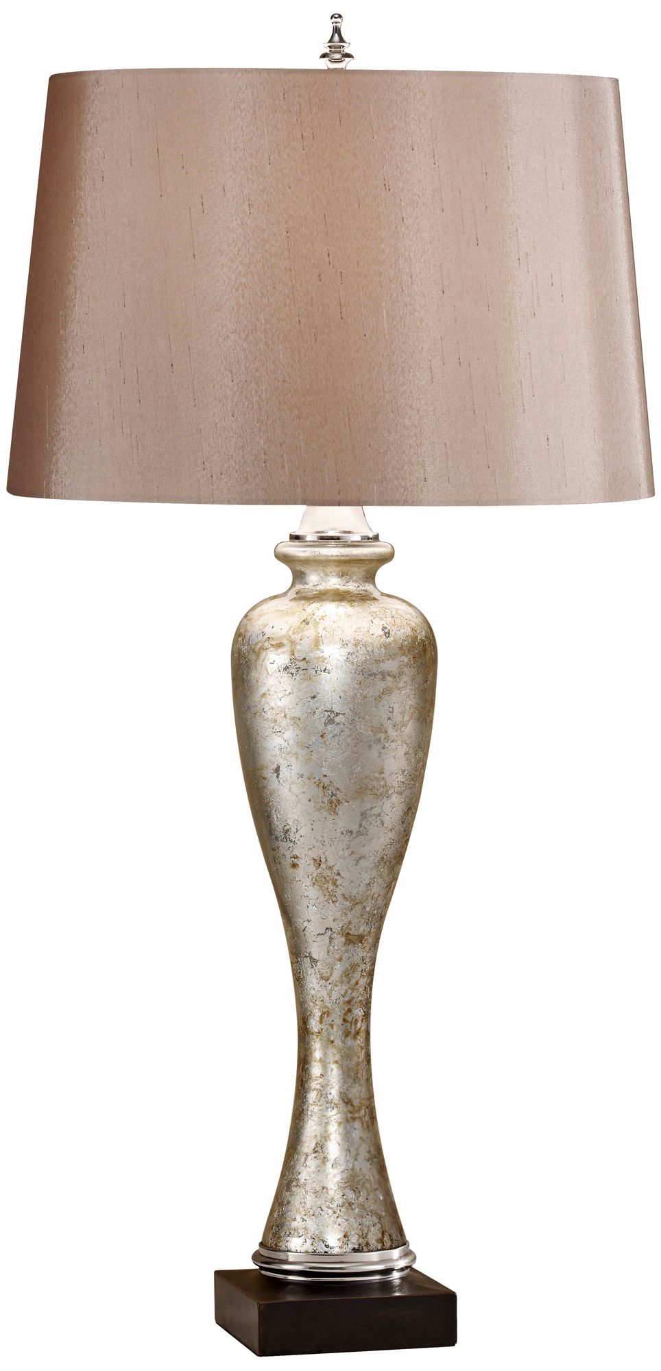 Murray Feiss Mason Silvered Glass Table Lamp