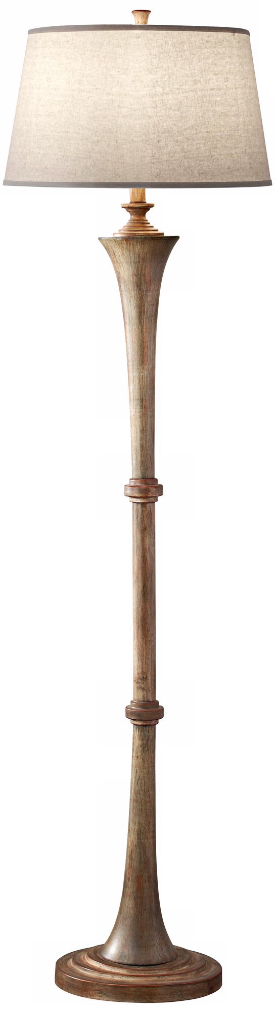 Murray Feiss Canyon Creek Driftwood Copper Floor Lamp