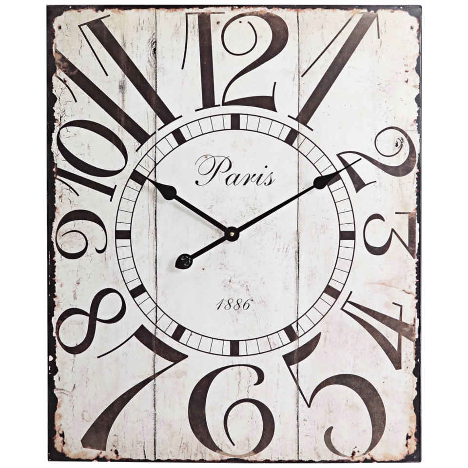 Cooper Classics Redding 28" High Rectangular Wall Clock   #X6994