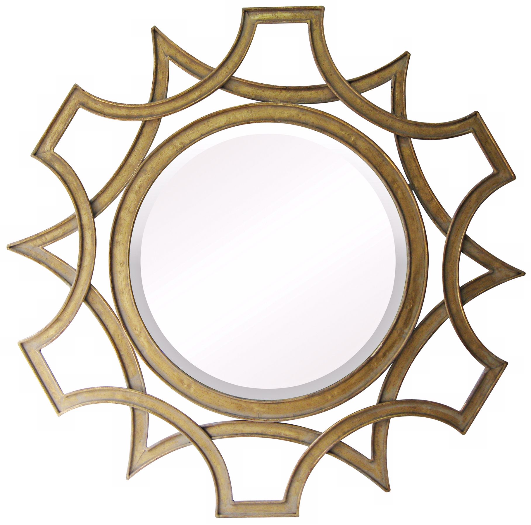 Abberley 40" High Malden Gold Wall Mirror