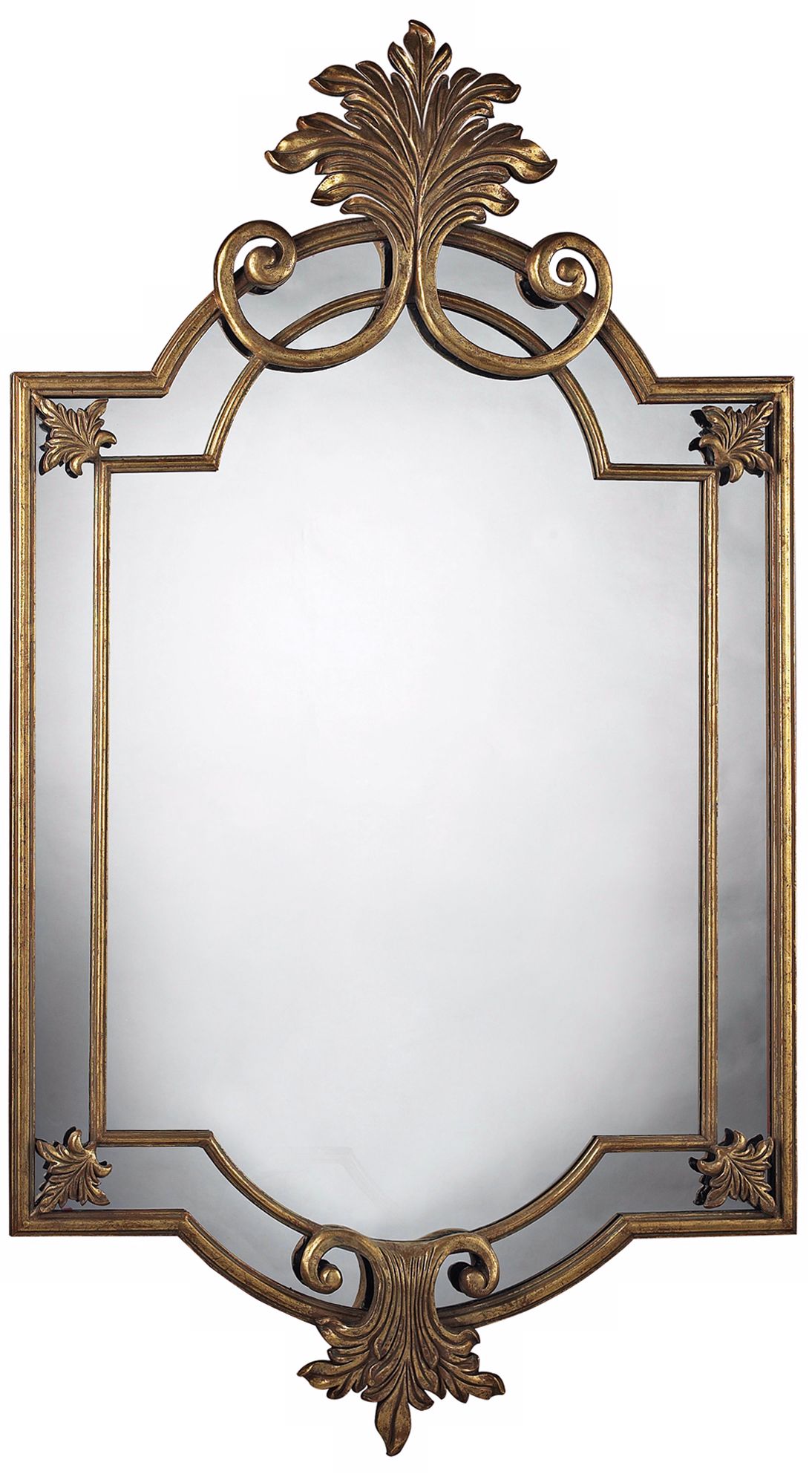 Gretna 60" High Gold Leaf Wall Mirror