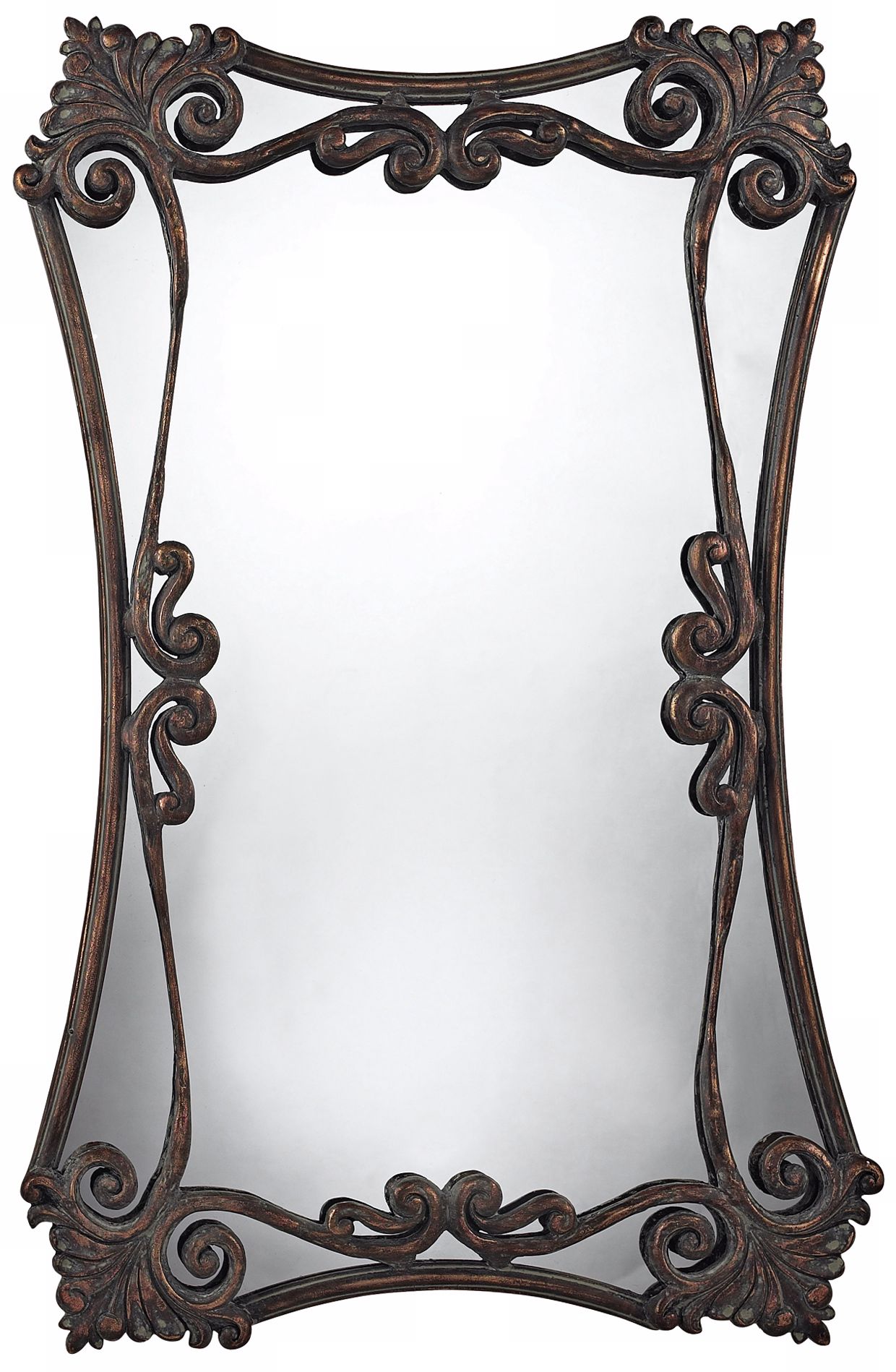 Iron Bridge 37" High Chalmsford Copper Wall Mirror