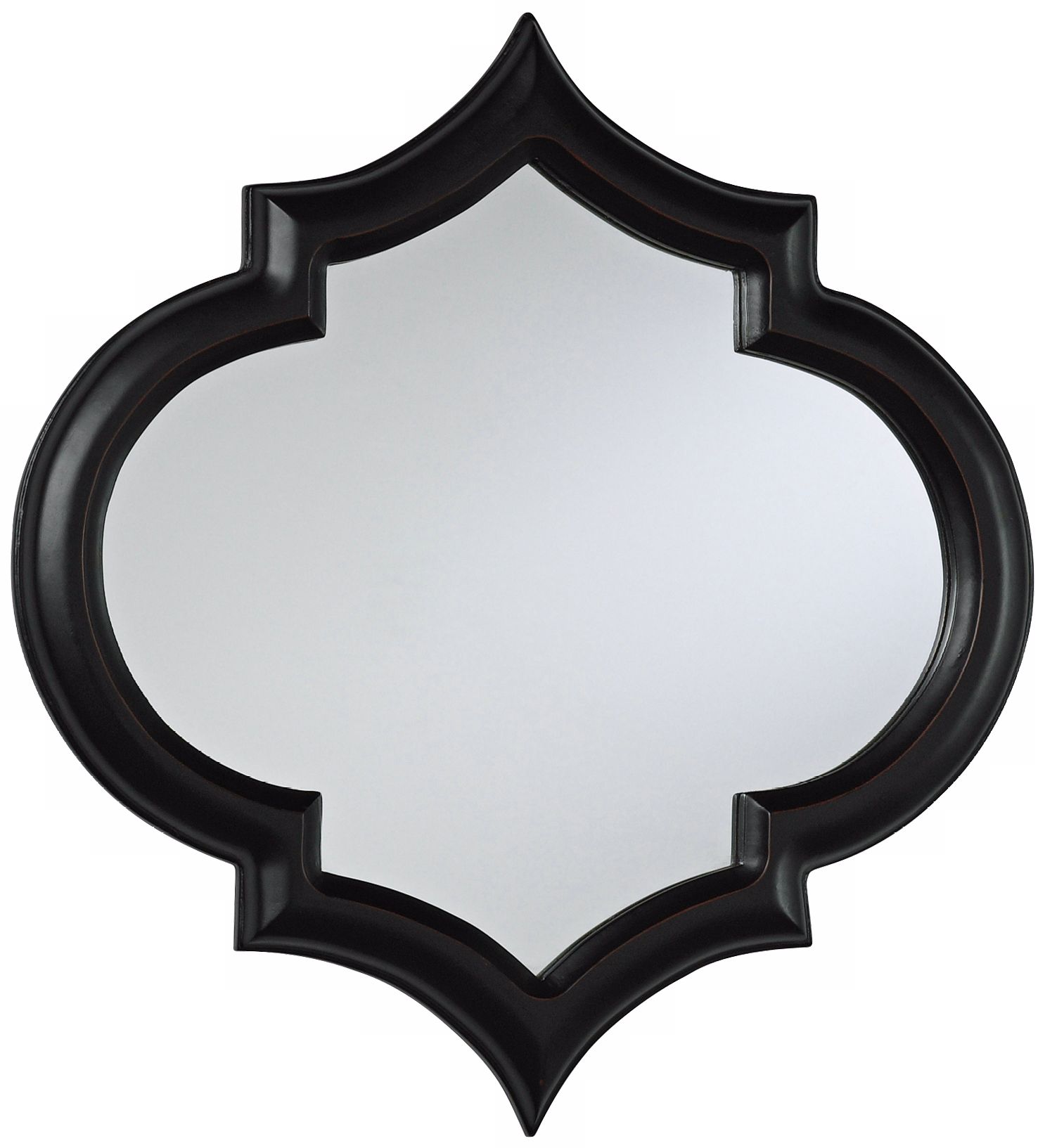 Corinth 18" High Black Decorative Wall Mirror