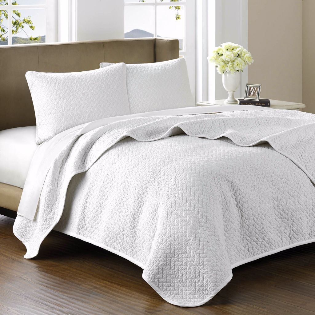 Hampton Hill Cool Cotton Floral Coverlet Set