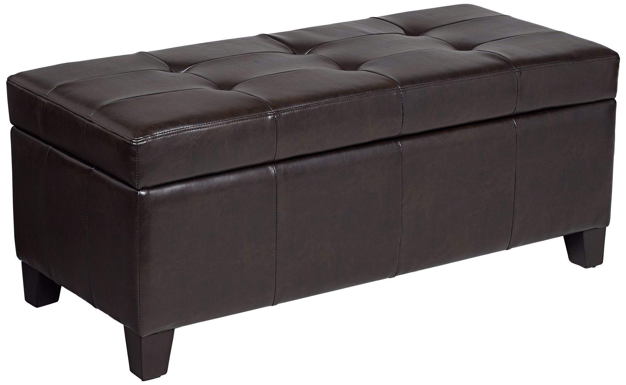 Karl Vienna Bonded Leather Ottoman