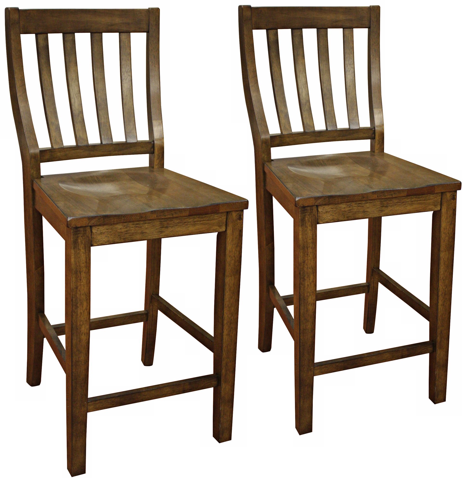 Set of 2 American Heritage Hyden Vertical Slat Counter Chair