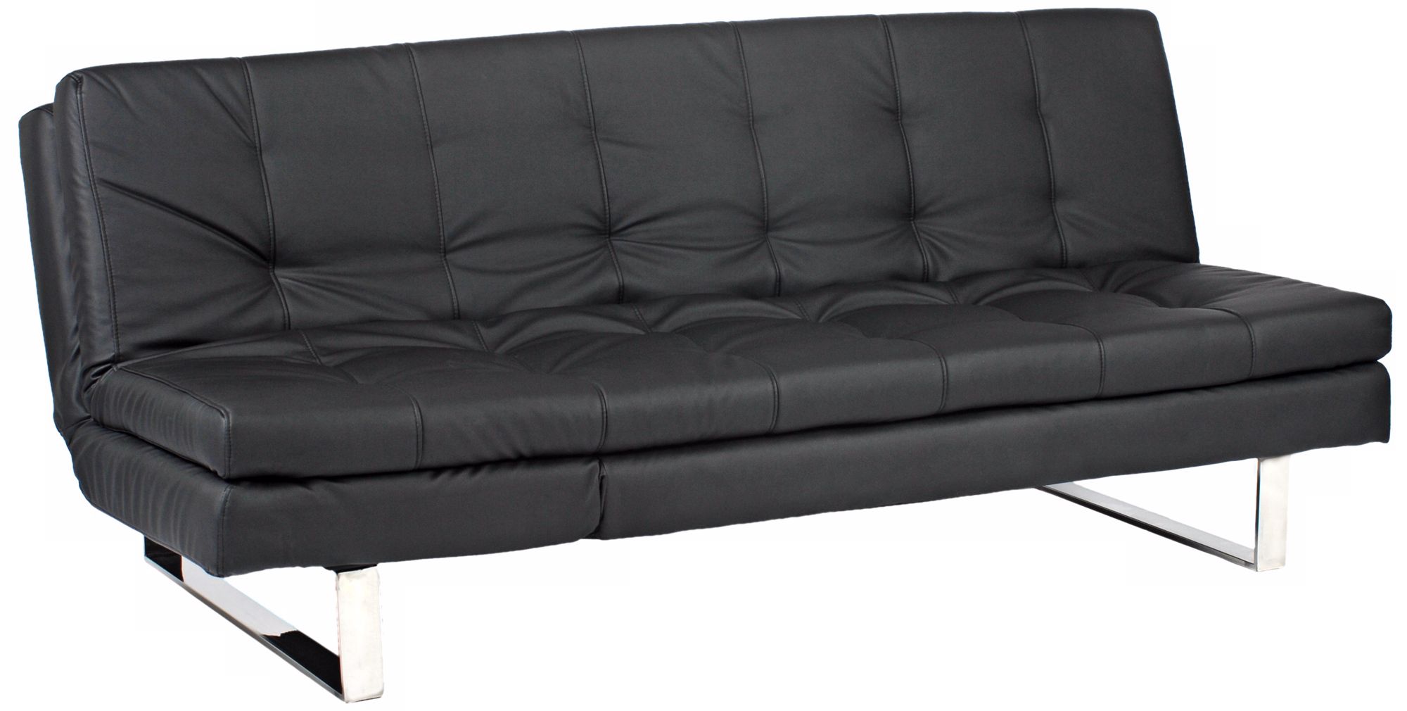 Erik Black Leatherette Sofa Bed