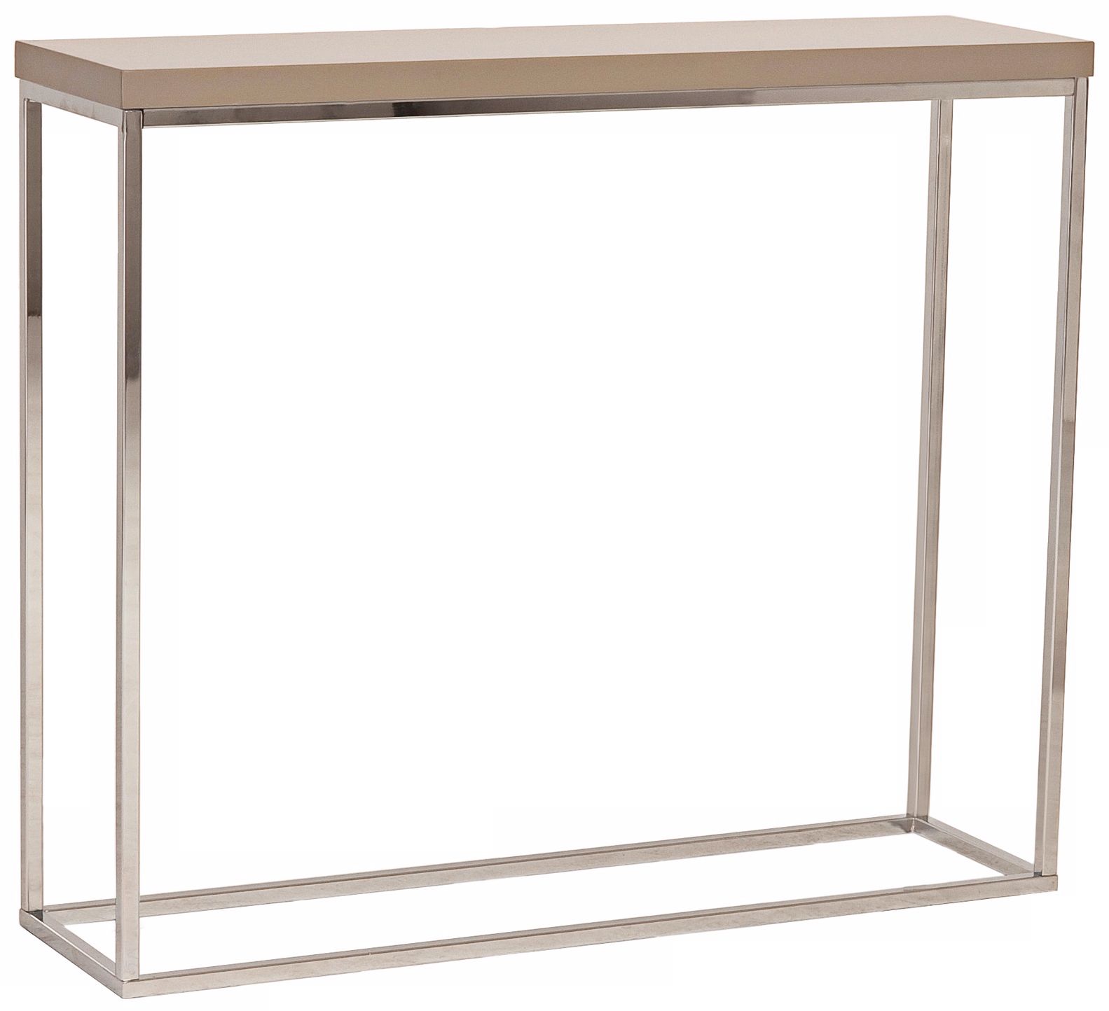 Teresa Latte Steel Console Table