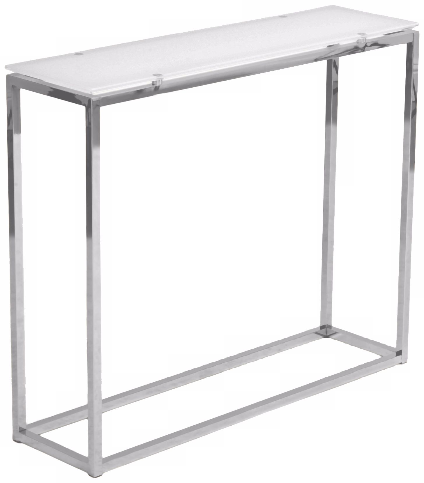 Sandor Pure White Glass Console Table