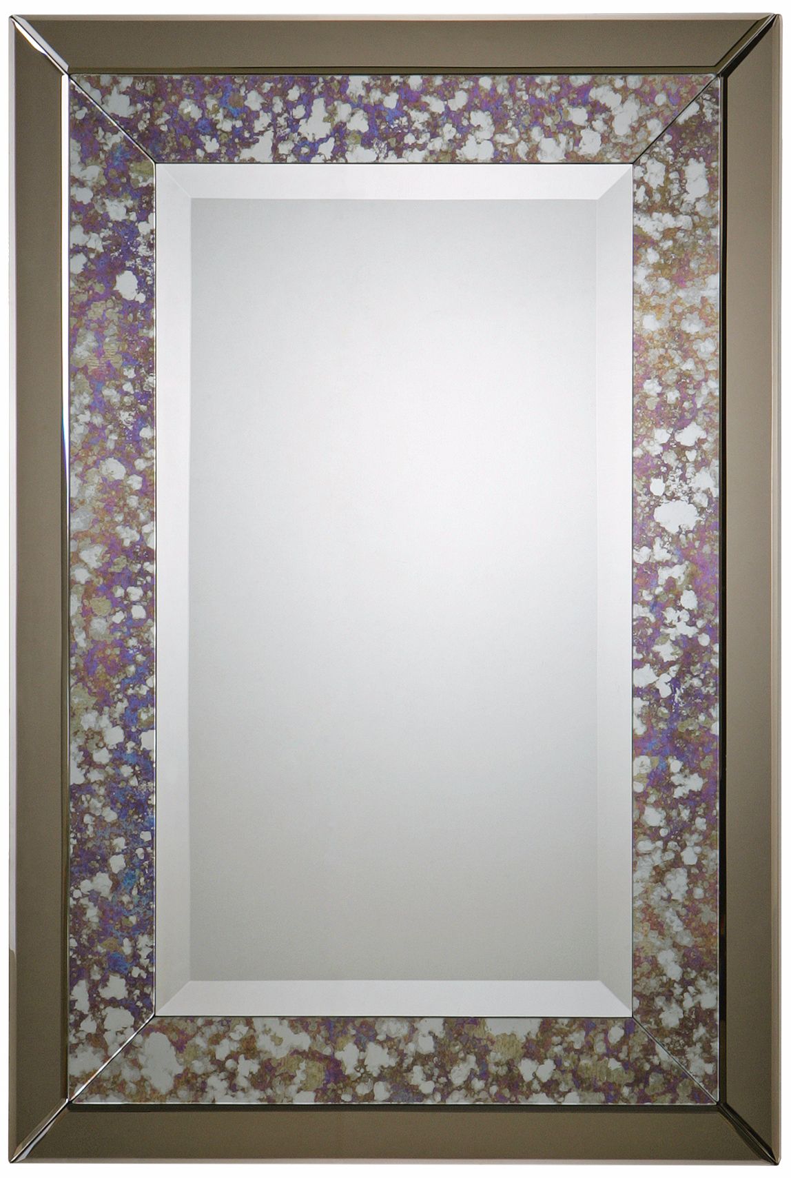 Uttermost Zandrea 38" High Smoked Glass Wall Mirror