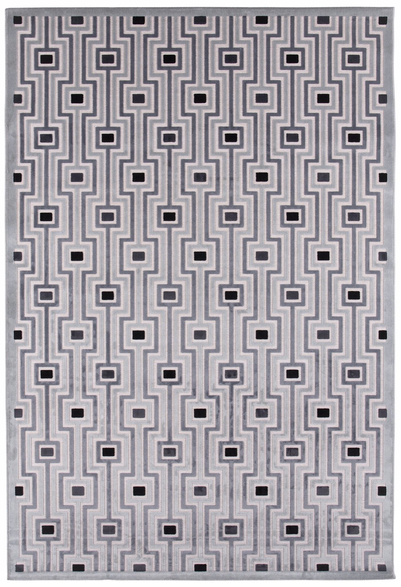 Jaipur Fables Valiant FB14 White and Black Area Rug