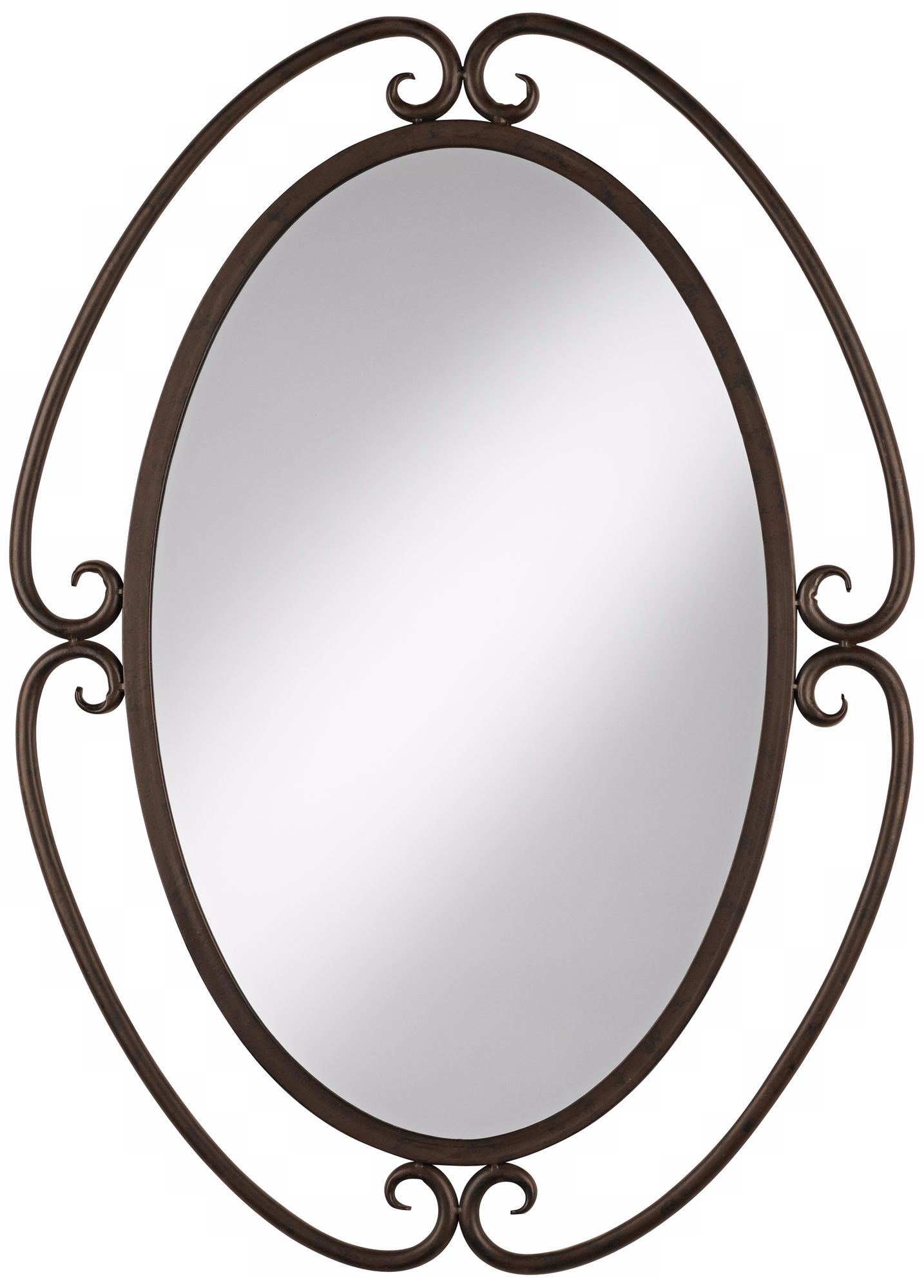 Uttermost Kilmer III  34" High Oval Wall Mirror