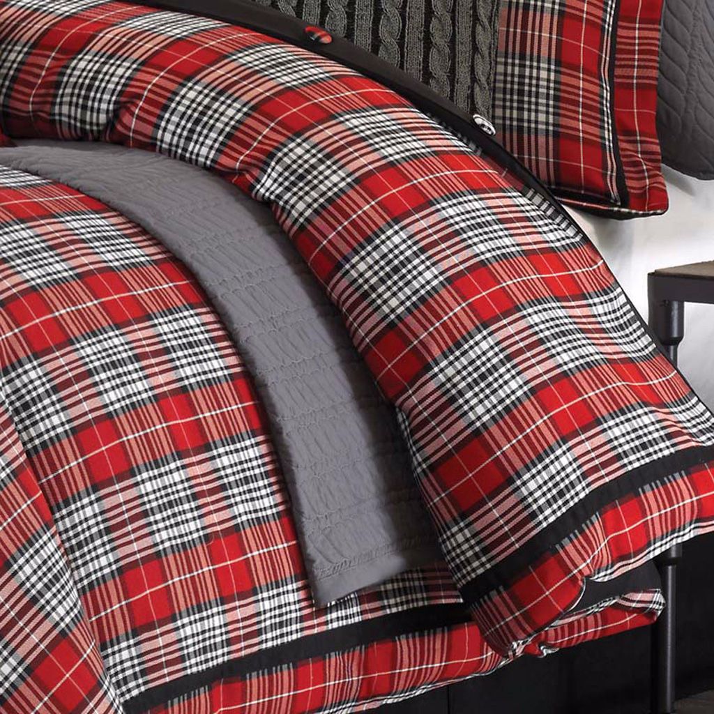 Woolrich Velvet Touch Graphite Coverlet Set