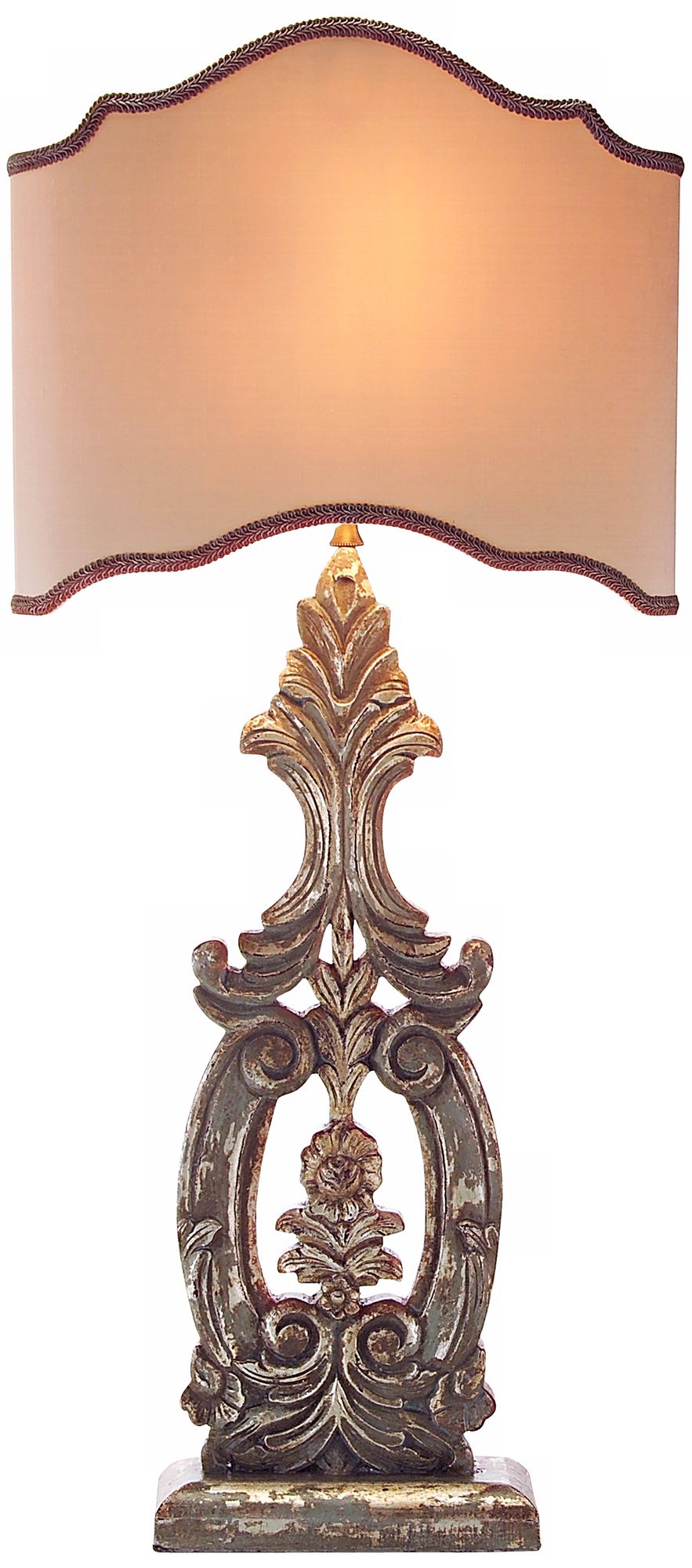John Richard Hand-Carved Table Lamp