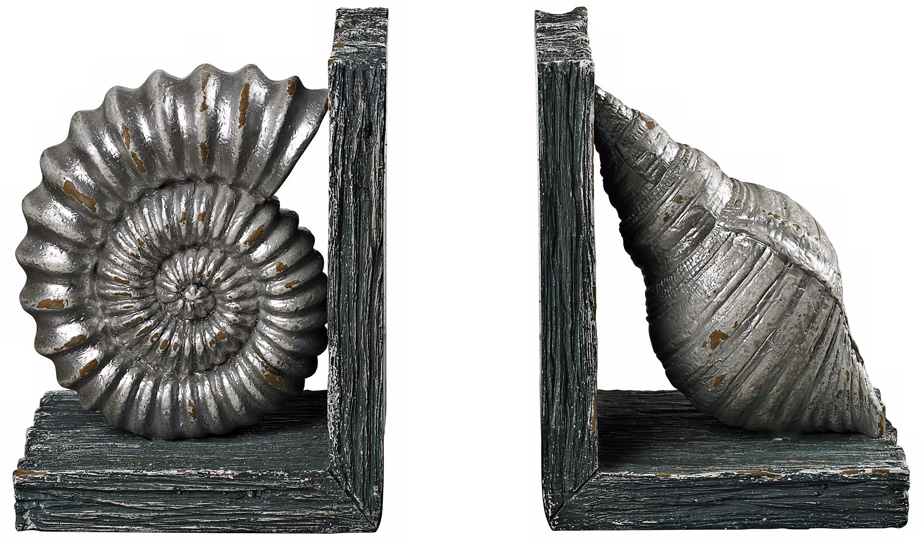 Set of 2 Seashell Bookends