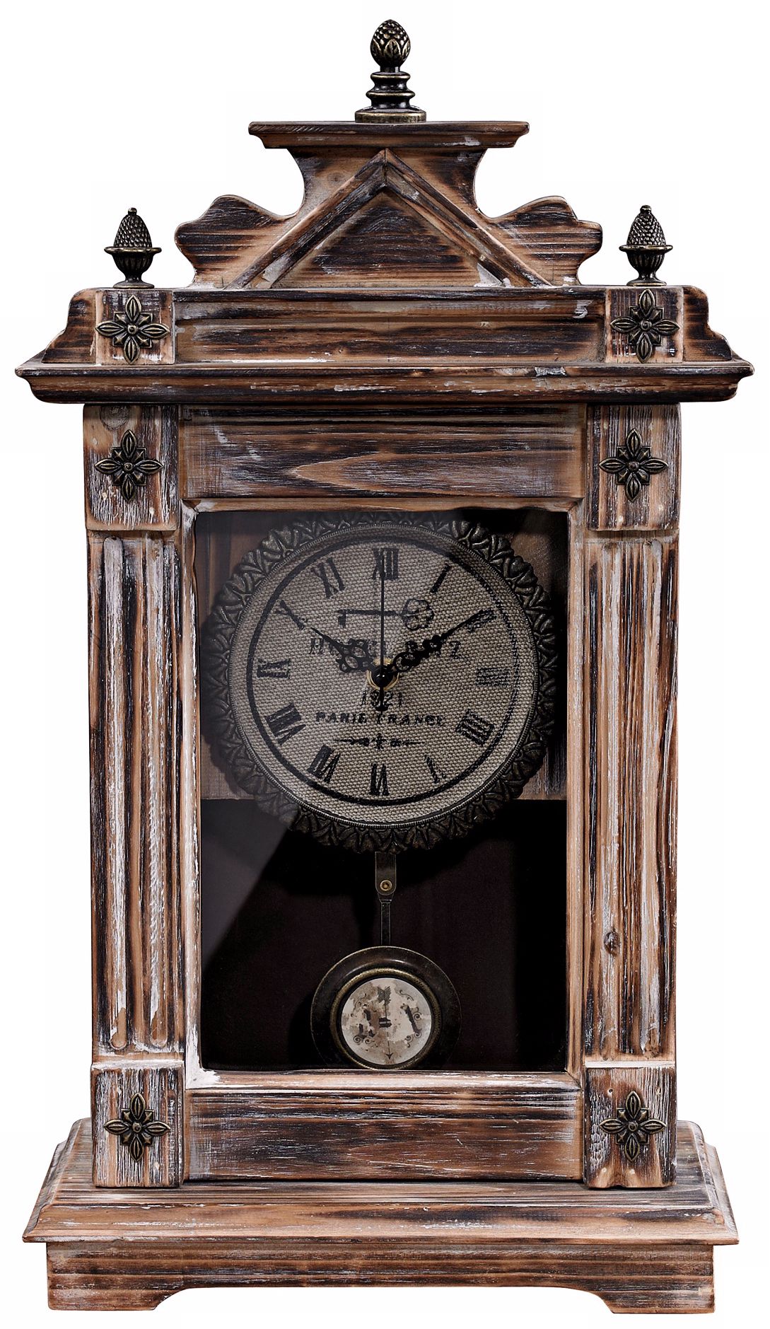 Bleached Wood Standing Clock