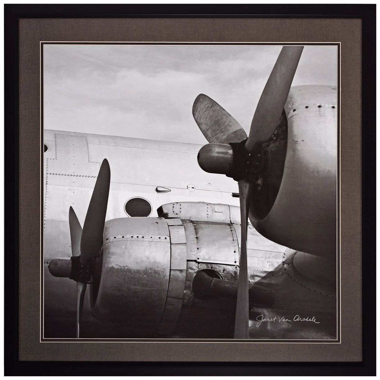 Vintage Flight 30" Square Airplane Wall Art