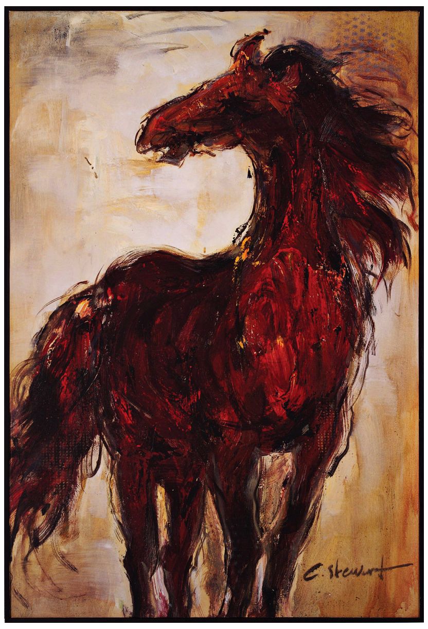 Wild and Free 35" High Horse Wall Art